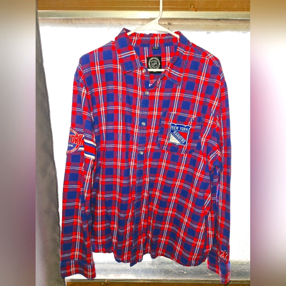 NHL Branded NY RANGERS flannel